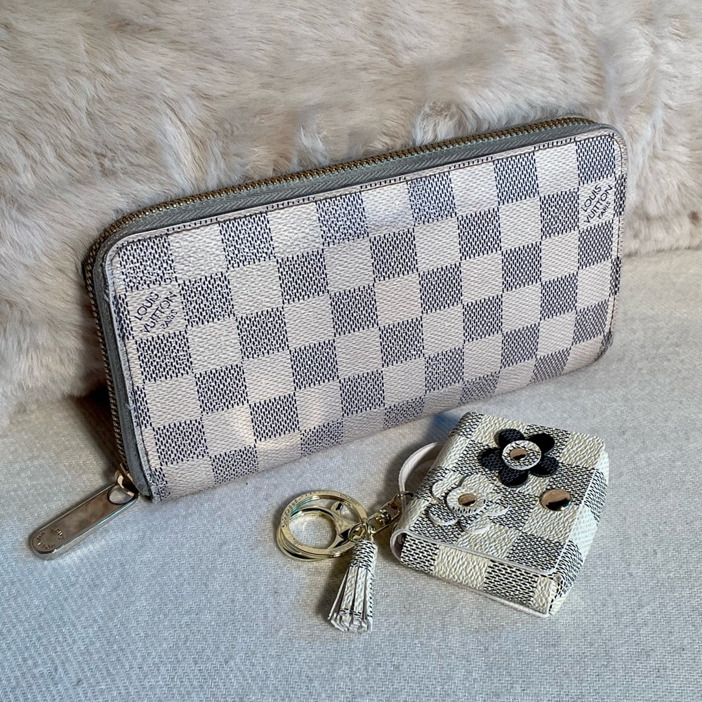 Louis Vuitton Damier Azure Long Zippy Wallet